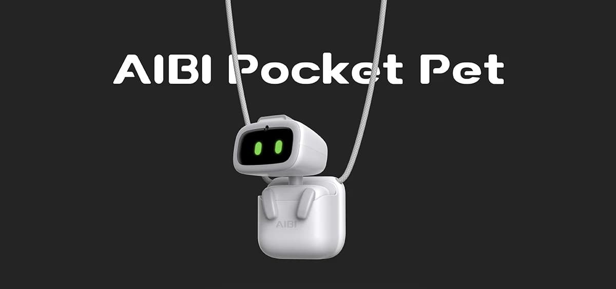 AIBI Pocket companion robot secured in its wearable pocket