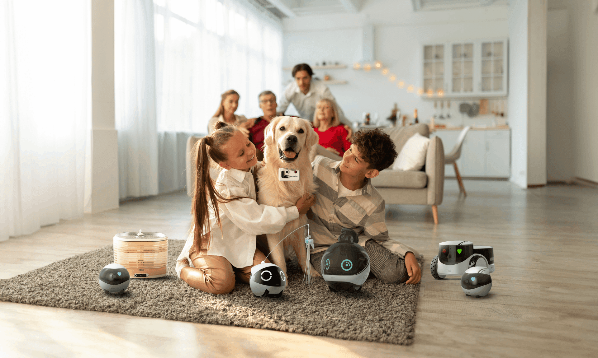 Enabot mobile companion robots in a home